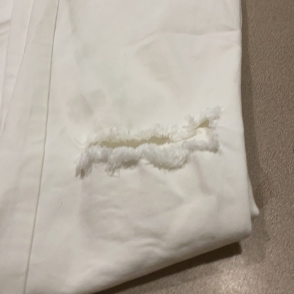 Free People White Ripped Skinny Jeans/pants - Picture 6 of 7
